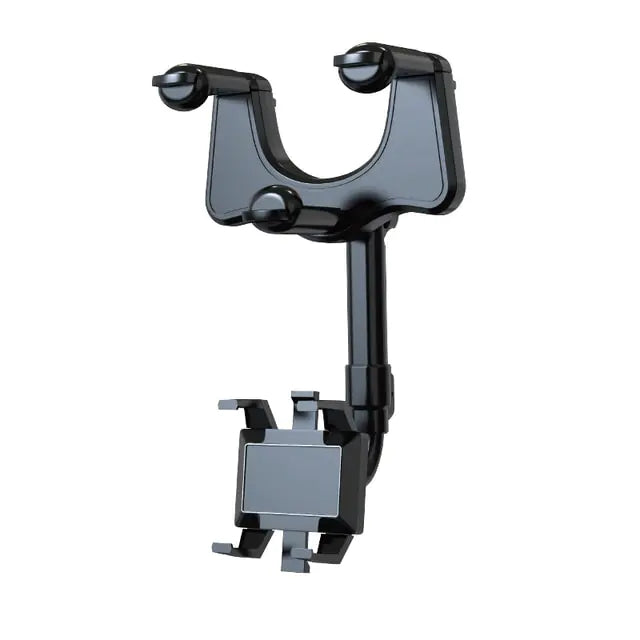 Soporte para teléfono con espejo retrovisor para coche