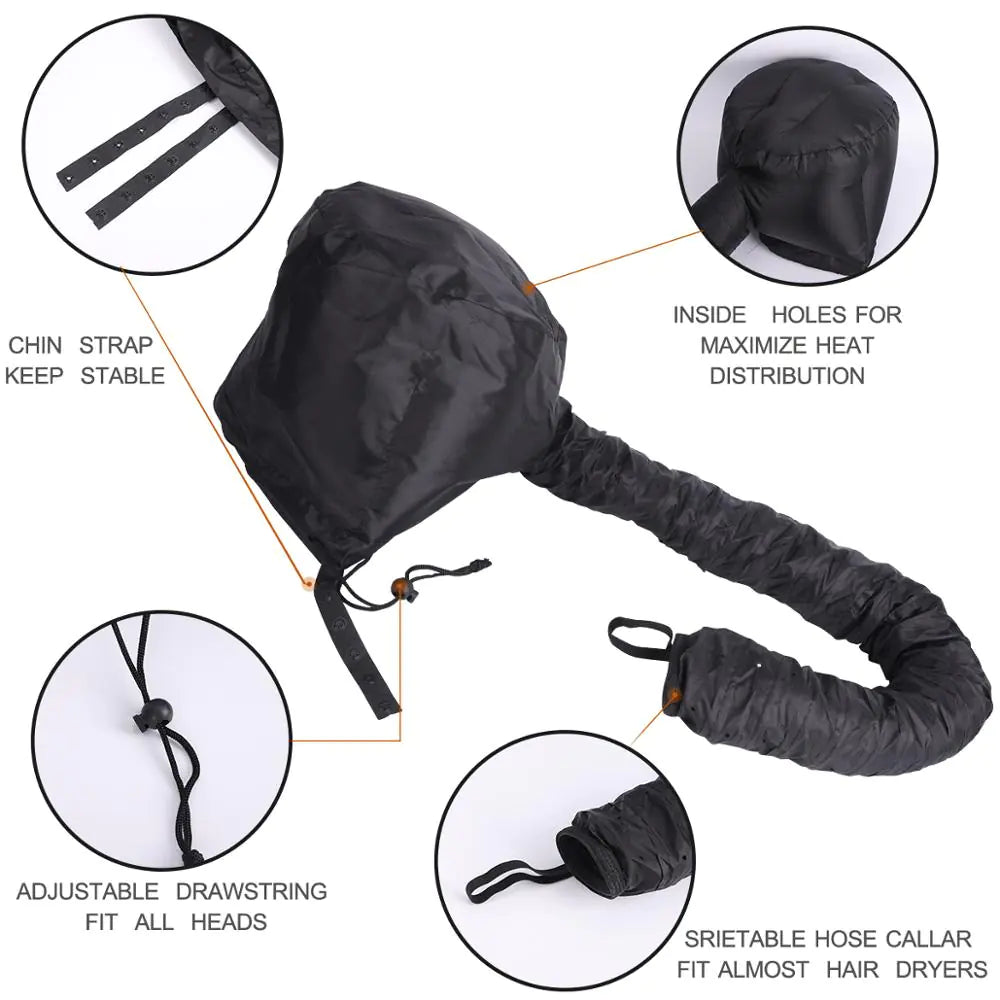 Gorro secador de aire caliente portátil para permanente de cabello