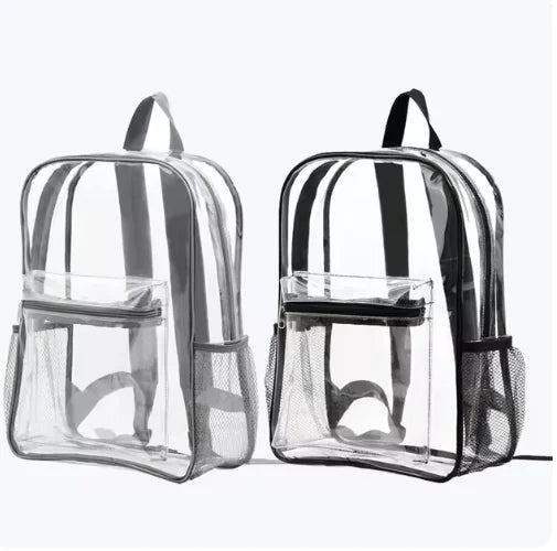 Mochila impermeable de PVC con vista transparente