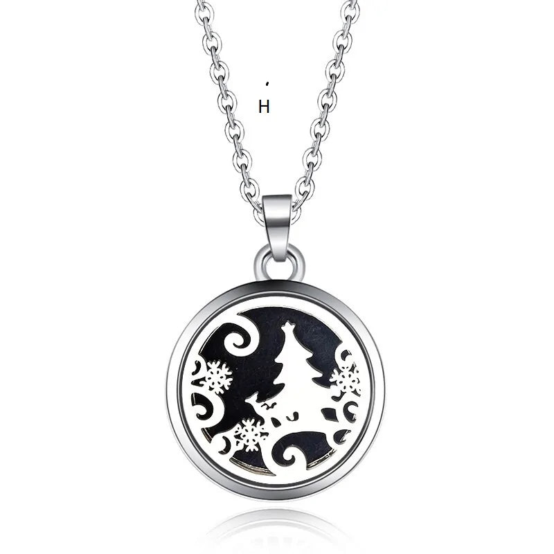 Collar con colgante de aromaterapia y difusor de aceites esenciales