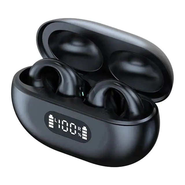 AudiClip - Auriculares inalámbricos de conducción ósea con clip para la oreja