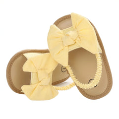 2020 Baby Girls Bow Knot Sandals: Summer Soft Sole Princess Shoes