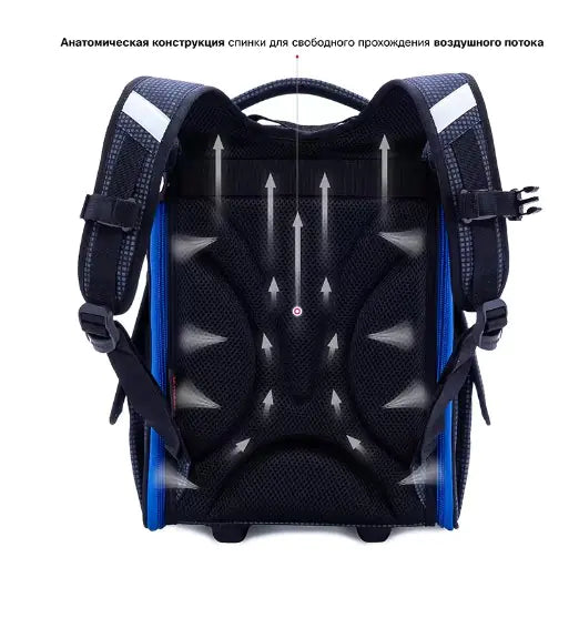 Mochila ortopédica de fútbol 3D para niños