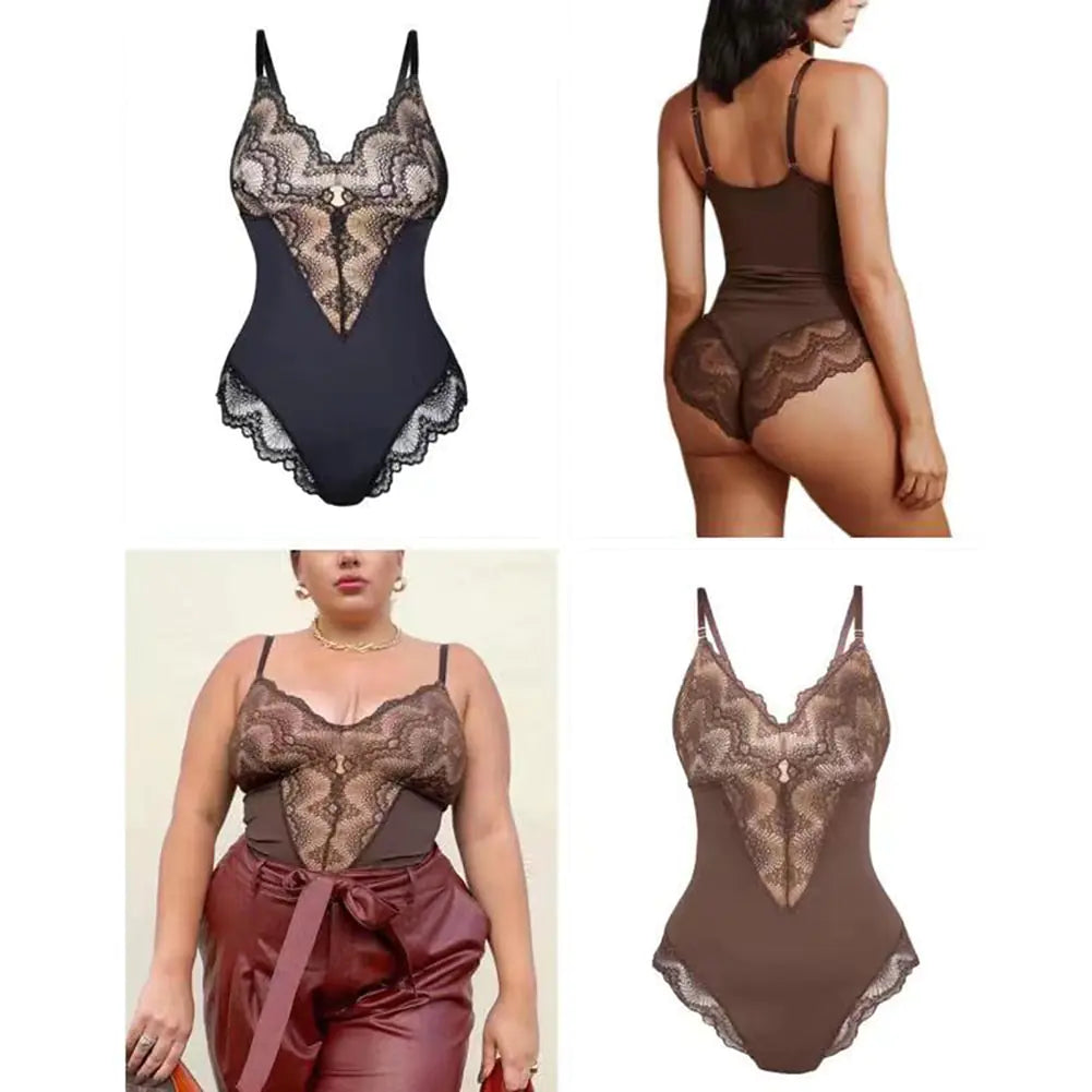Faja moldeadora de cuerpo sexy de encaje para mujer