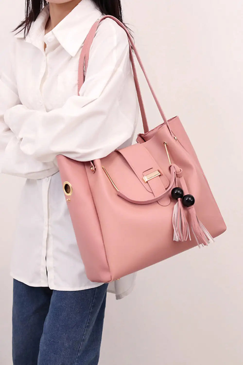 Juego de 2 bolsos de piel sintética