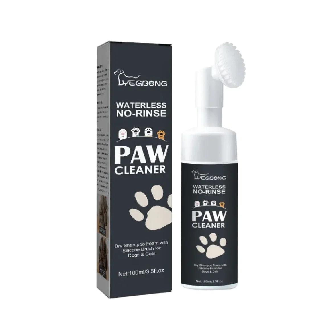 Alfombrilla para el cuidado de las patas de perro con solución de limpieza