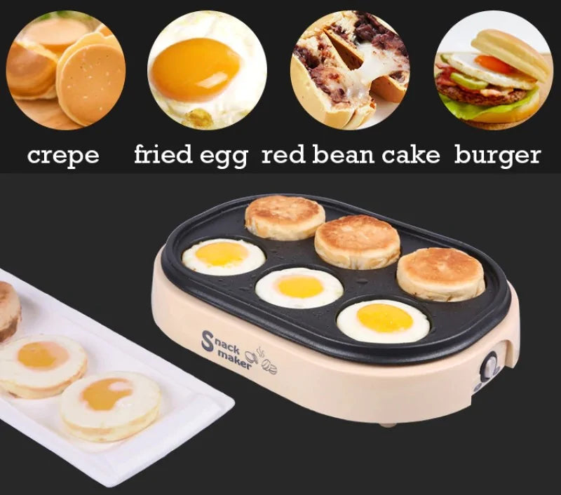 Minimáquina eléctrica para hacer panqueques, huevos y tartas
