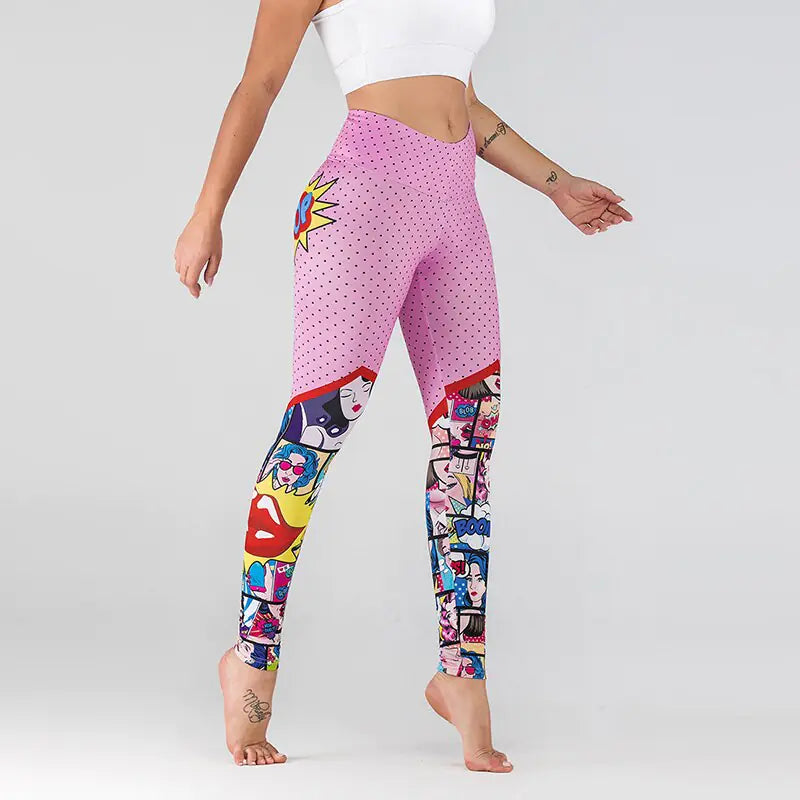 Leggings con estampados de moda para mujer
