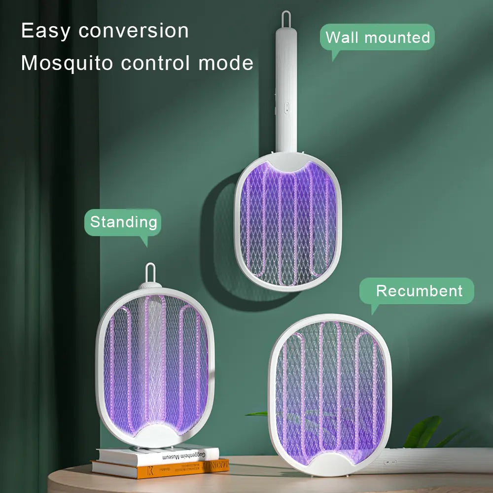 Matamoscas eléctrico 4 en 1 para matar mosquitos