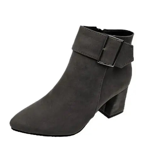 Botas cortas coreanas para mujer
