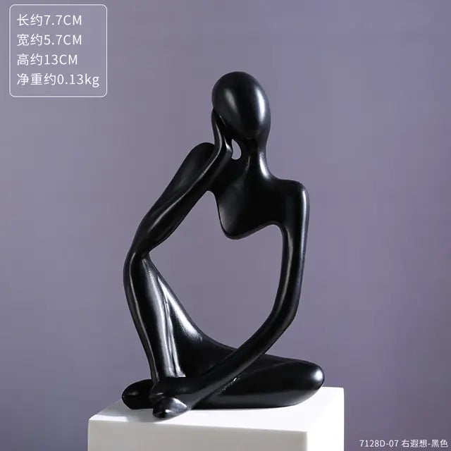 Estatuas de resina Taza de café flotante Escultura artística Cocina Hogar