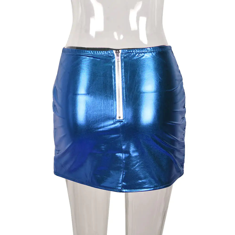 Minifalda acolchada con doble burbuja