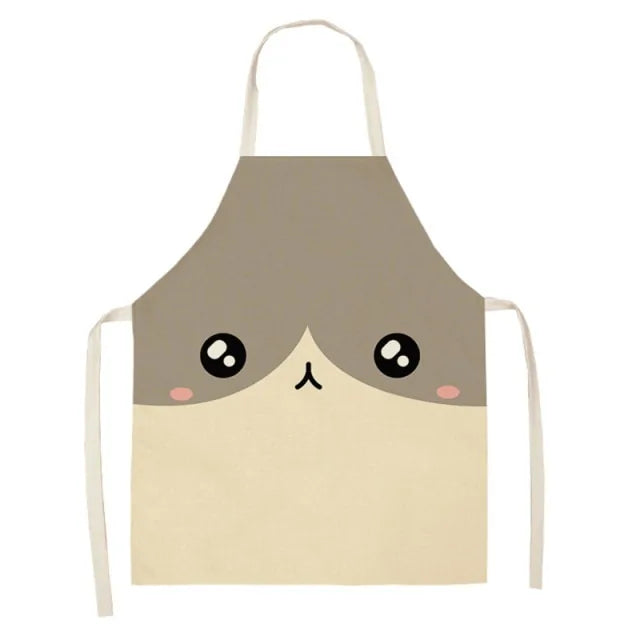 Delantal impermeable con estampado de animales de dibujos animados