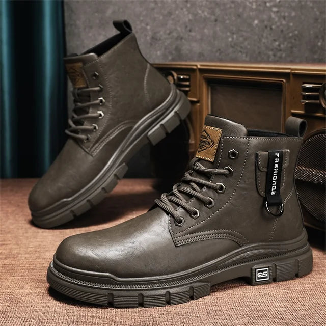 Botas de hombre CYYTL, zapatos de invierno de cuero