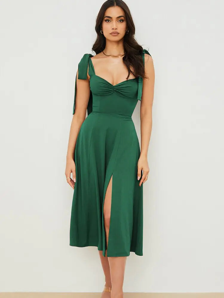 Vestido largo informal elegante de verano para mujer