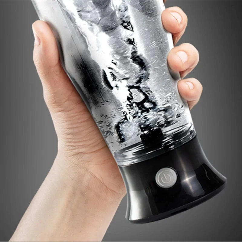 Botella mezcladora de proteínas automática con agitación automática
