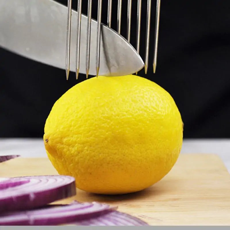Soporte para cortar alimentos con soporte para verduras de acero inoxidable