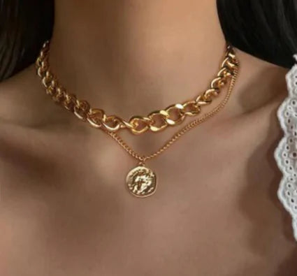 Collar vintage de varias capas