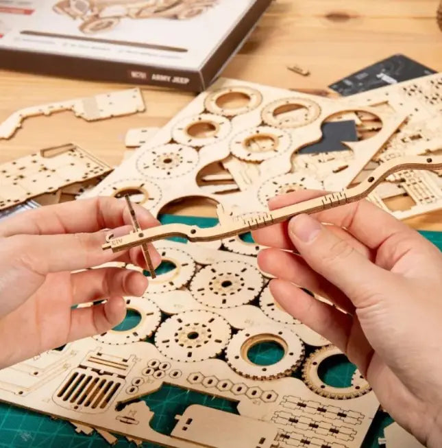 Juguete rompecabezas de madera en 3D