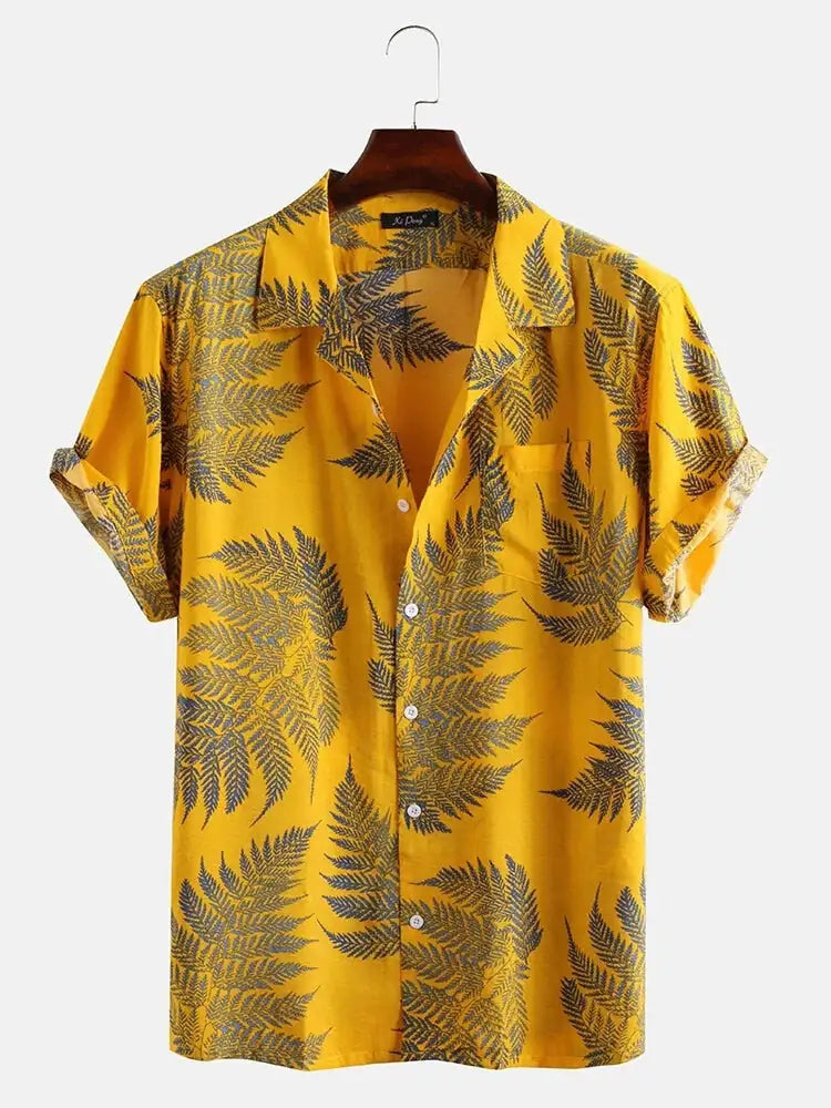 Camisa hawaiana informal para hombre