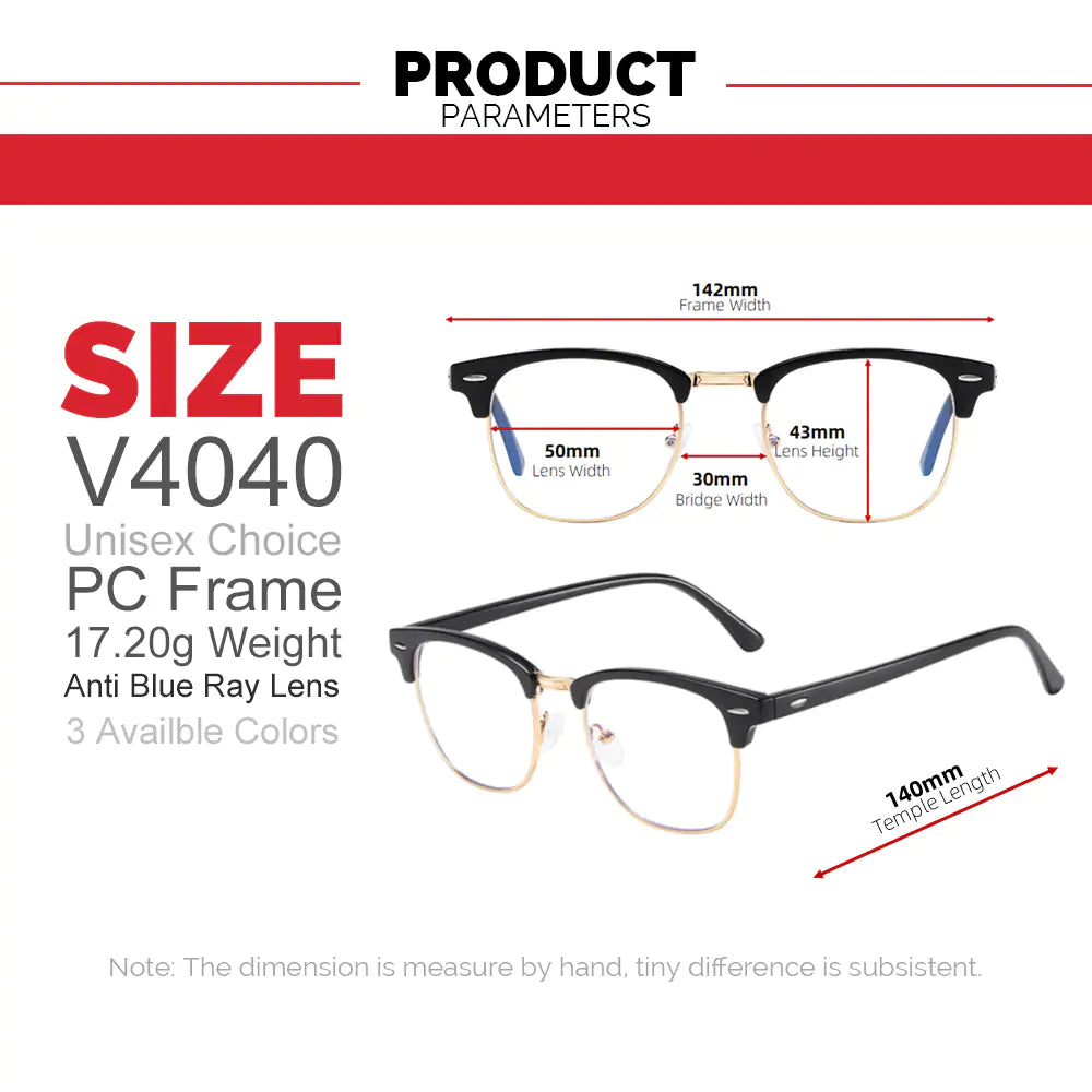Gafas con bloqueo de luz azul