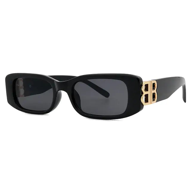 Gafas retro con lentes de color negro