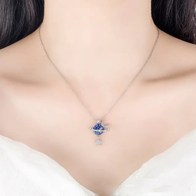 Collar de circonitas brillantes