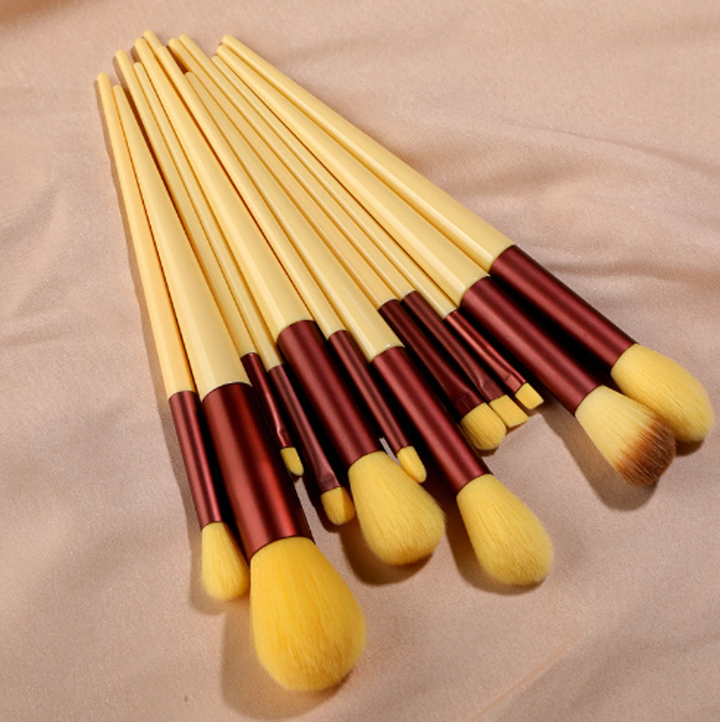 Juego de 13 brochas de maquillaje, brocha correctora