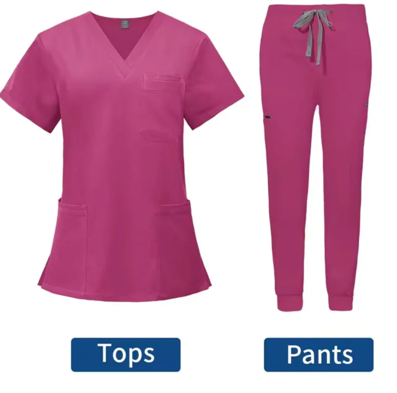 Conjunto de jogging con uniforme médico
