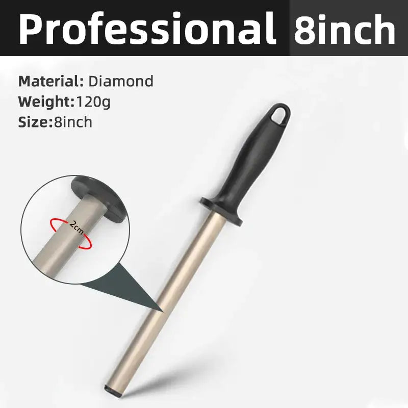 Afilador de cuchillos de acero para afilar superficies curvas