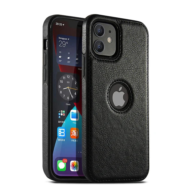 Funda de cuero de alta calidad para teléfono