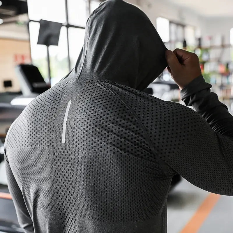 Chándal deportivo para hombre con capucha para correr