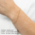 Simple Ball Chain Bracelet For Women