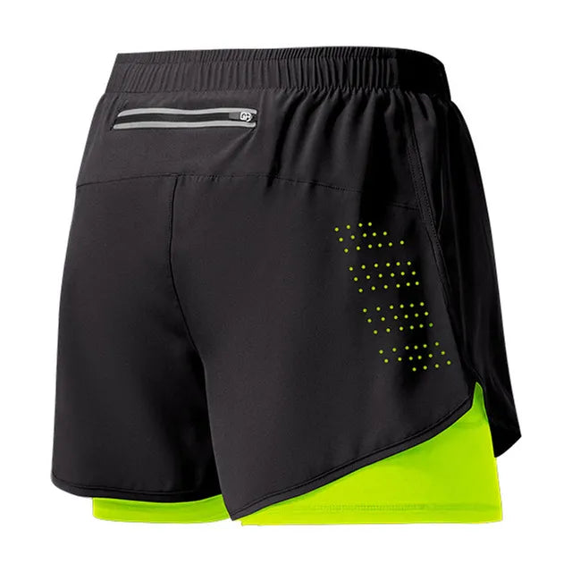 Pantalones cortos de secado rápido para correr para hombre