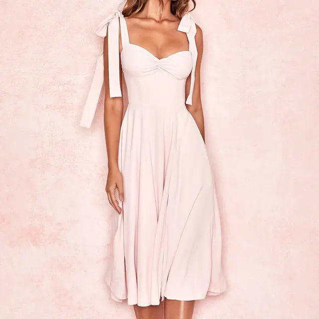 Vestido largo informal elegante de verano para mujer
