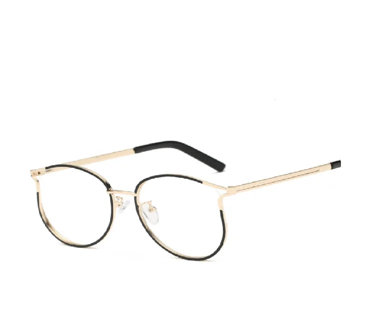 Gafas de ojo de gato con montura de metal