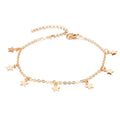 Gold Pentagram Anklet Jewelry