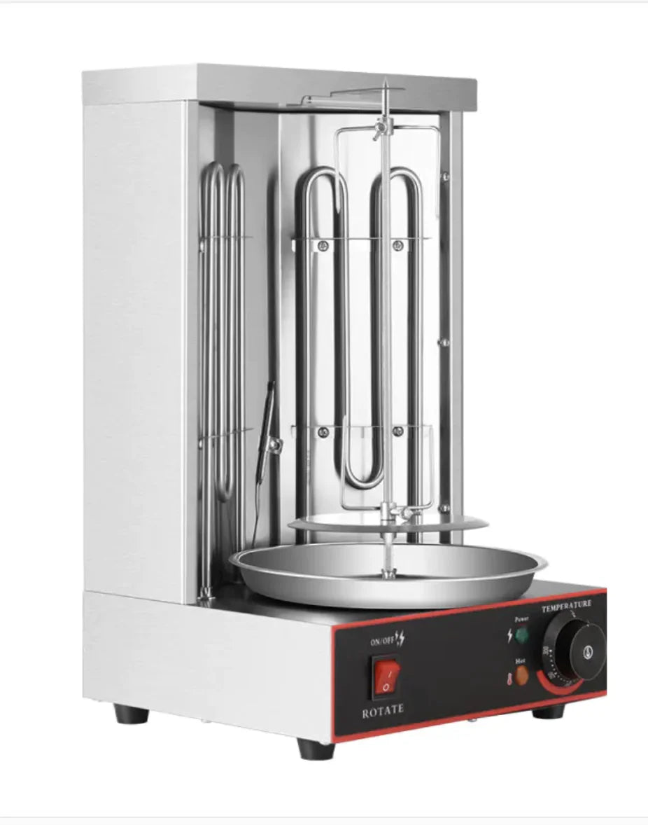 Parrilla de barbacoa eléctrica comercial rotativa