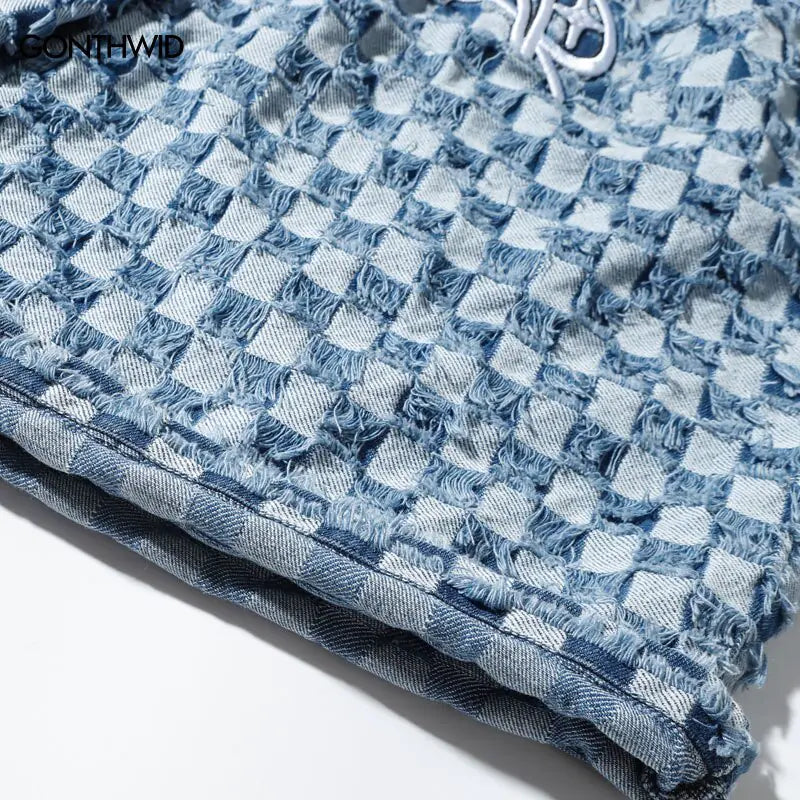 Pantalones cortos a cuadros para hombre