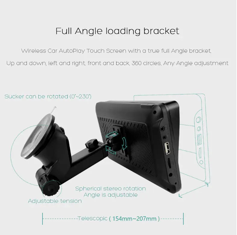 Reproductor multimedia para radio de coche con pantalla táctil