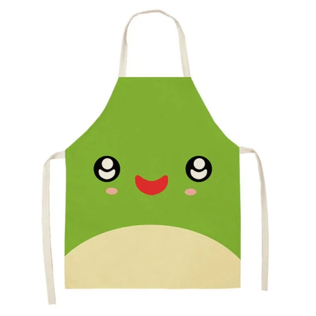 Delantal impermeable con estampado de animales de dibujos animados