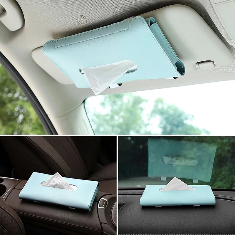 Soporte para caja de pañuelos para parasol de coche: accesorio para coche BMW