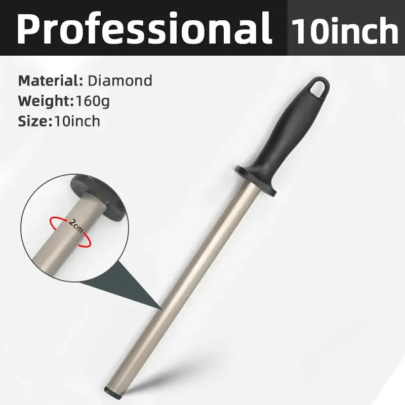 Afilador de cuchillos de acero para afilar superficies curvas