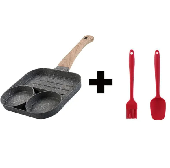 Sartén antiadherente anodizada dura para tortillas de 4 secciones Chef's Classic de Cuisinart