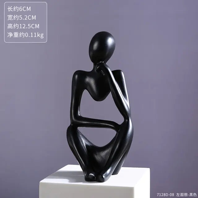Estatuas de resina Taza de café flotante Escultura artística Cocina Hogar