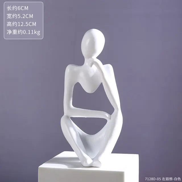 Estatuas de resina Taza de café flotante Escultura artística Cocina Hogar