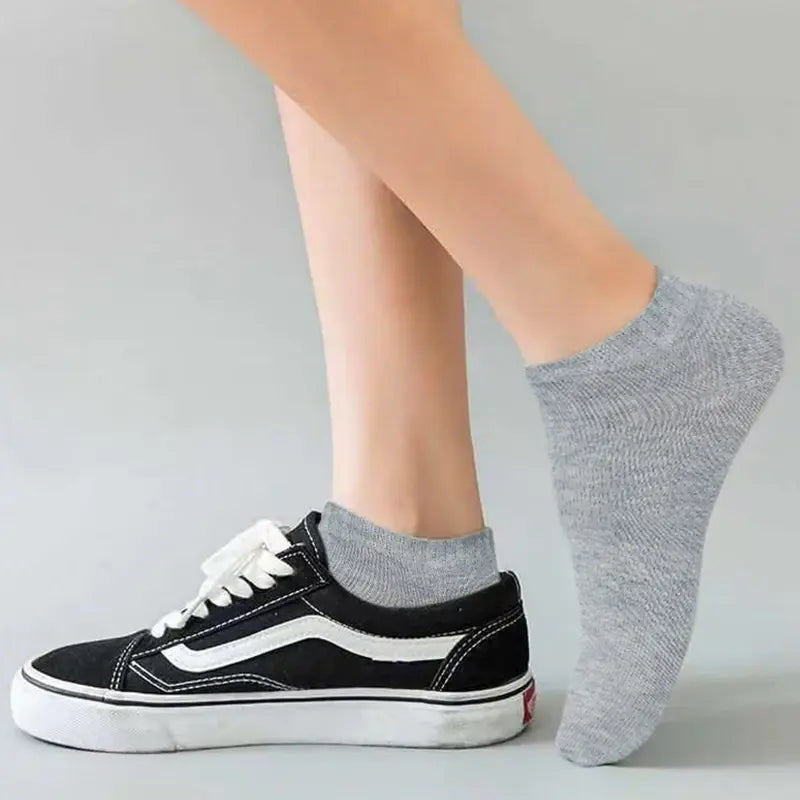 Calcetines de algodón de corte bajo