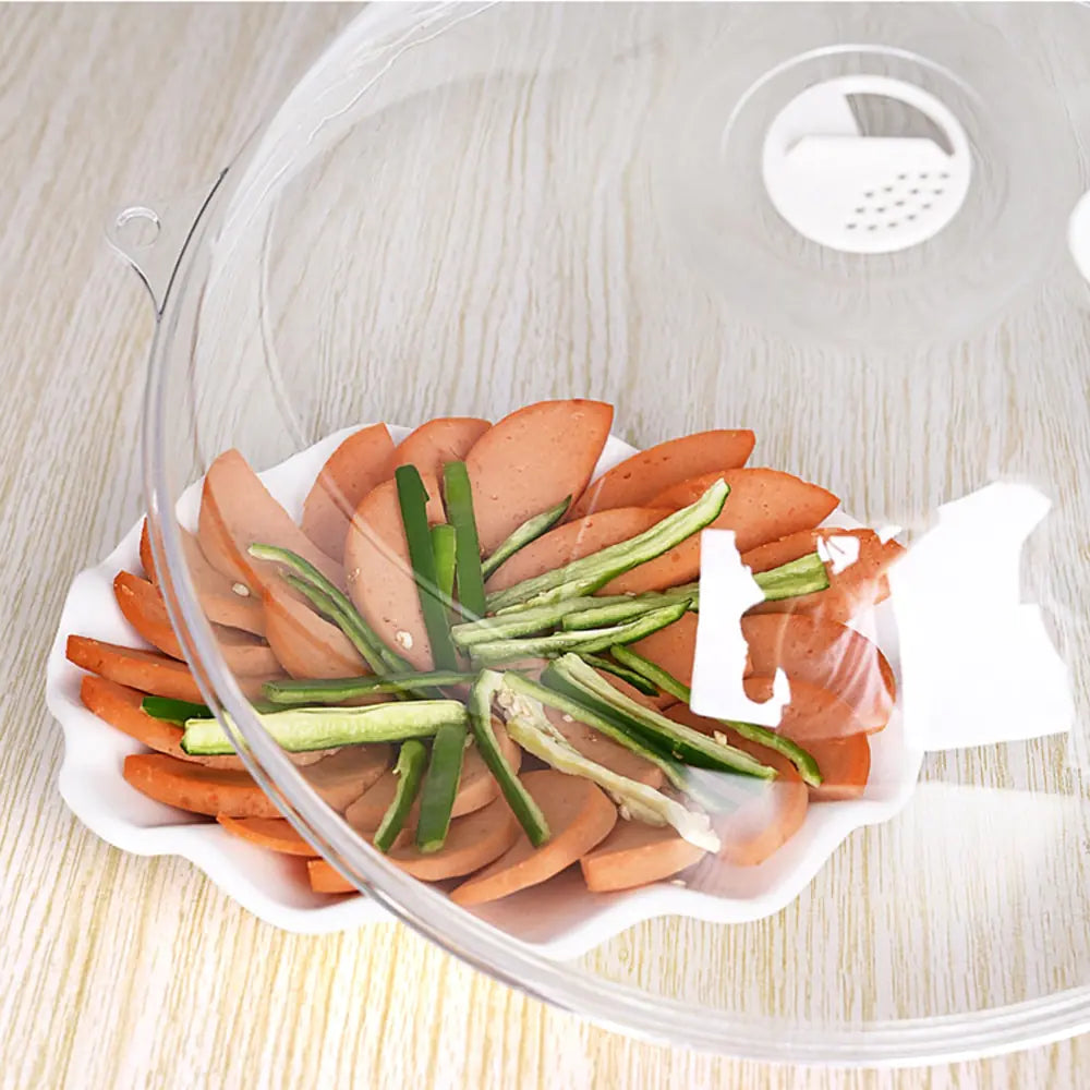 Tapa para alimentos para microondas
