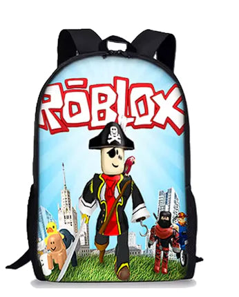 Mochila de Roblox con dibujos animados en 3D para niños