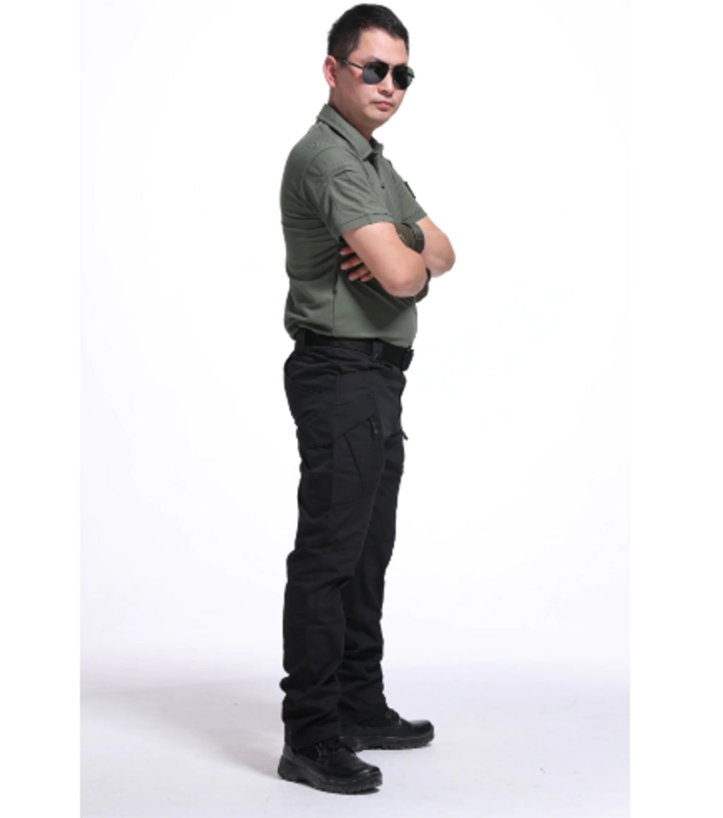 Pantalones tácticos nuevos para hombre con múltiples bolsillos y elasticidad militar